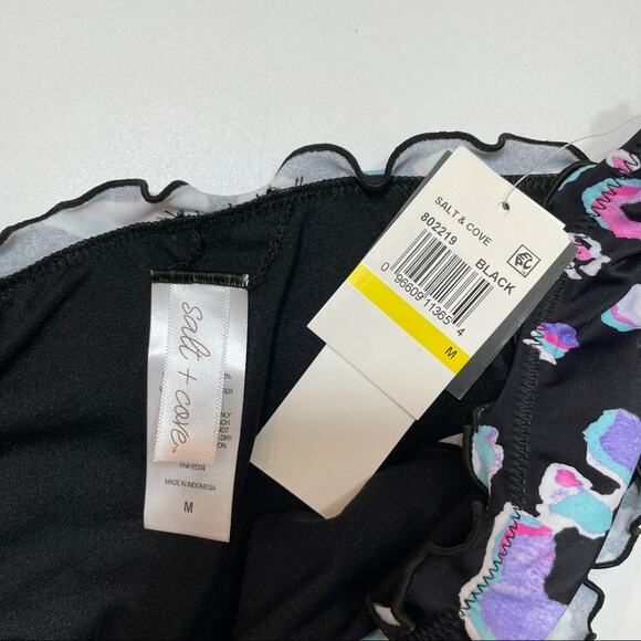 Salt+Cove Leopard print ruched bikini swim bottom - Picture 3 of 6